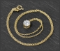 Preview: Brillant Anhänger & Kette 585 Gold; 1,08ct, Si2